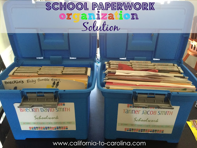 School Paperwork Organization